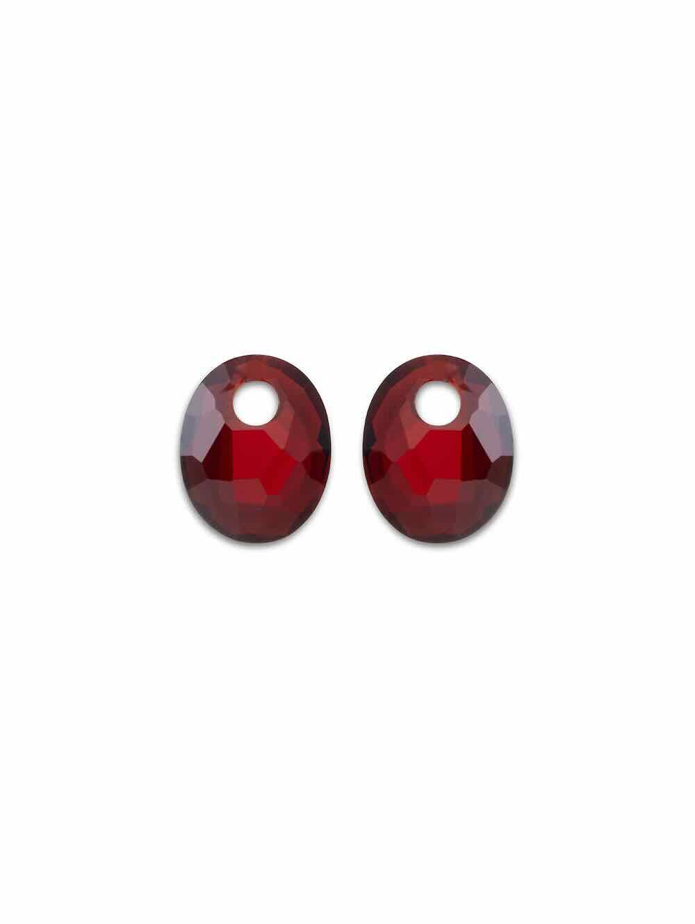 sparkling jewels hangers small oval ruby quartz