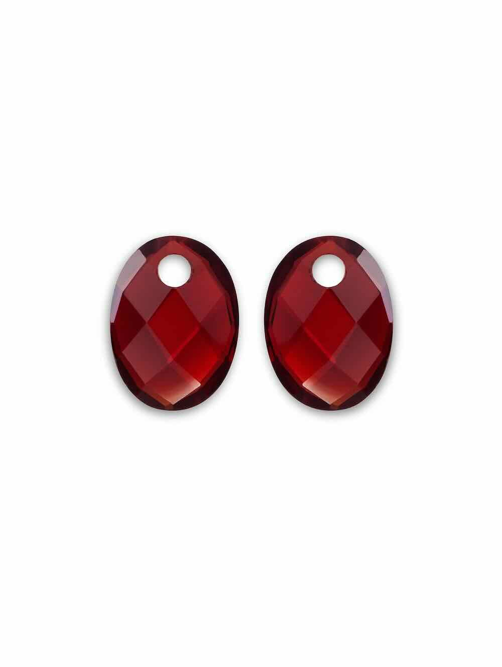 sparkling jewels hangers medium oval ruby quartz