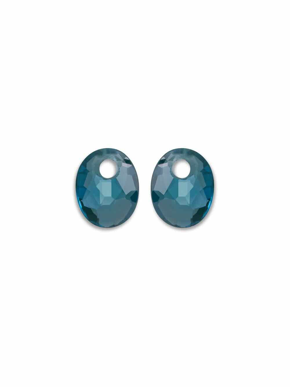sparkling jewels hangers small oval ocean topaz quartz