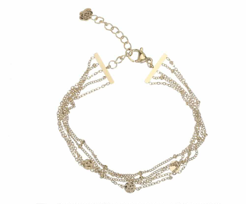 Rose & Camellia armband five ways chain