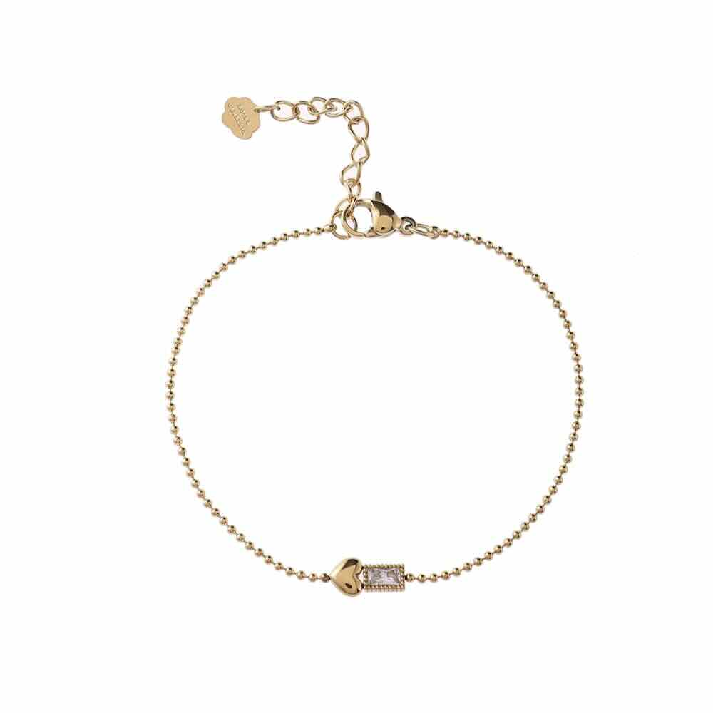 Rose & Camellia armband sparkle heart