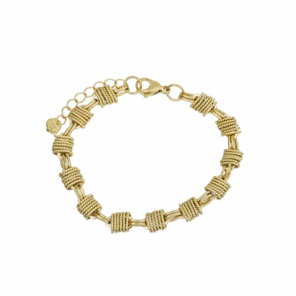 Rose & Camellia armband cube chain