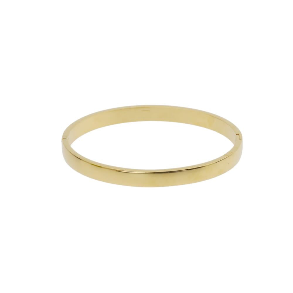 rose & camellia bangle gold