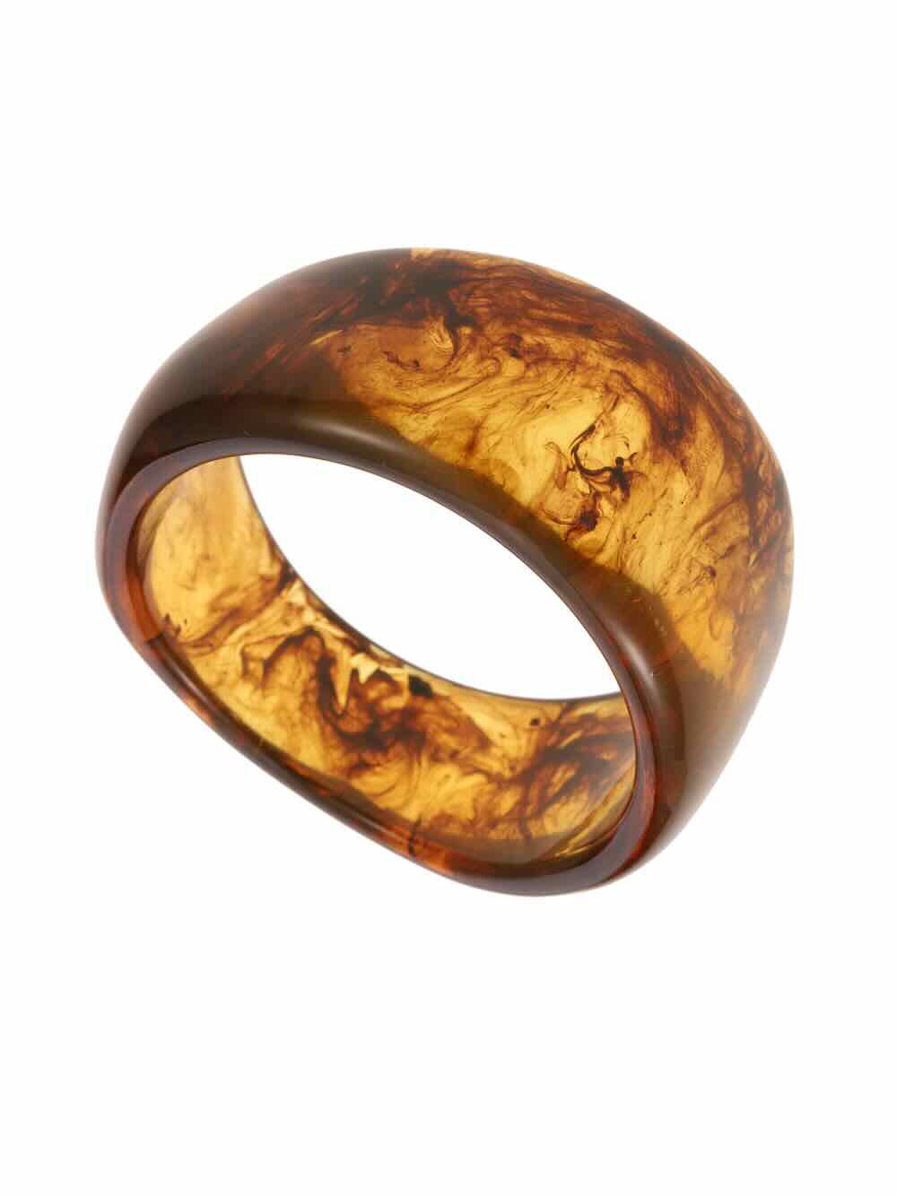 Rose & Camellia armband touch of brown bangle