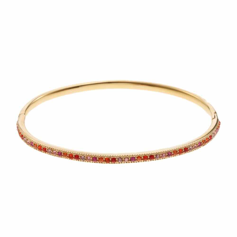 Rose & Camellia armband bangle autumn colours
