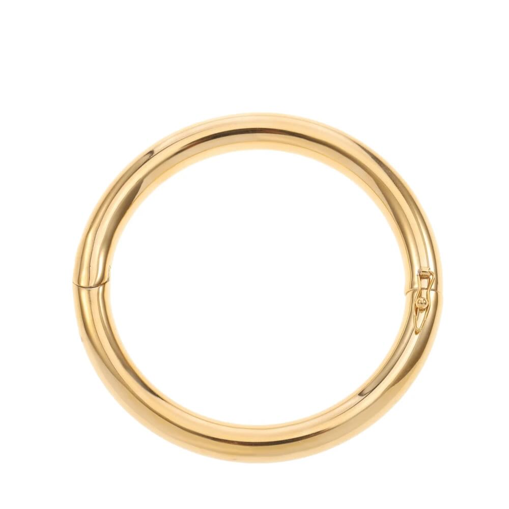 rose & camellia bangle round gold