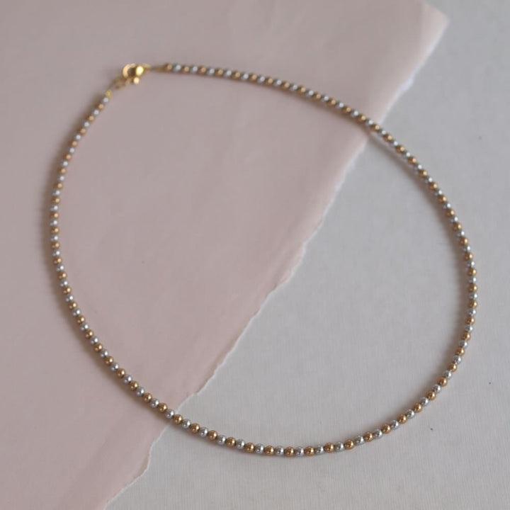 widaro ketting bicolor pearls and crystal (kies je ketting)