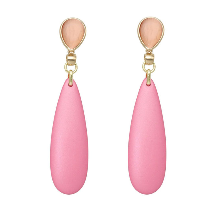 camps & camps oorbellen chique matt droplet pink