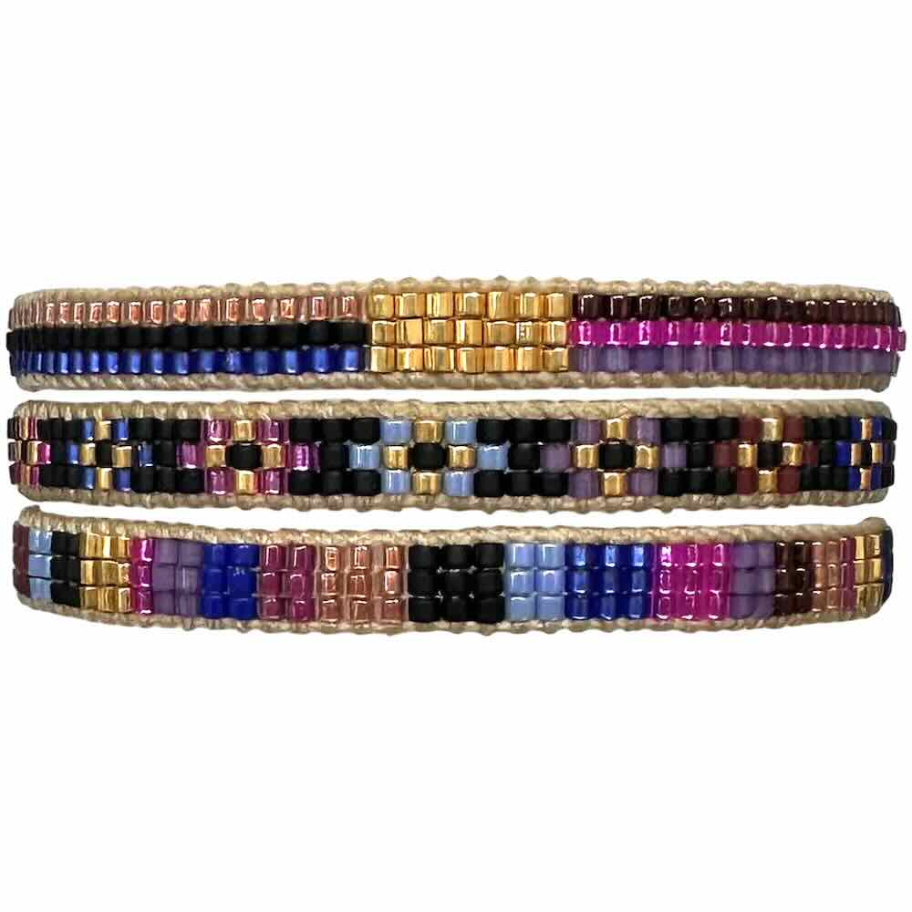 leju armband purple blue middle (kies je soort)
