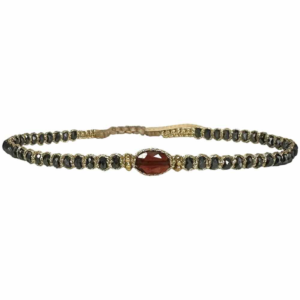 leju armband chloe bordeaux grey