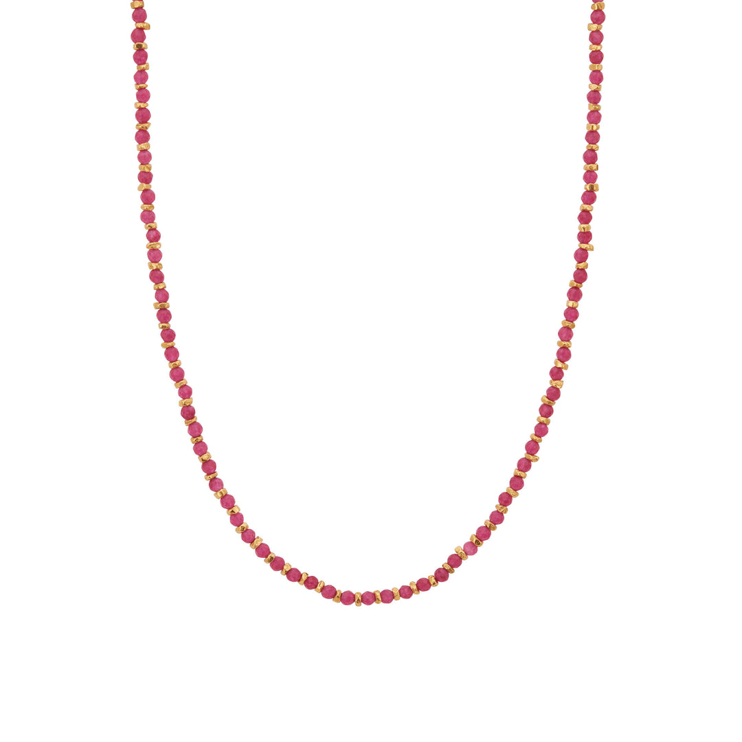 une a une ketting jaipur jade fuchsia