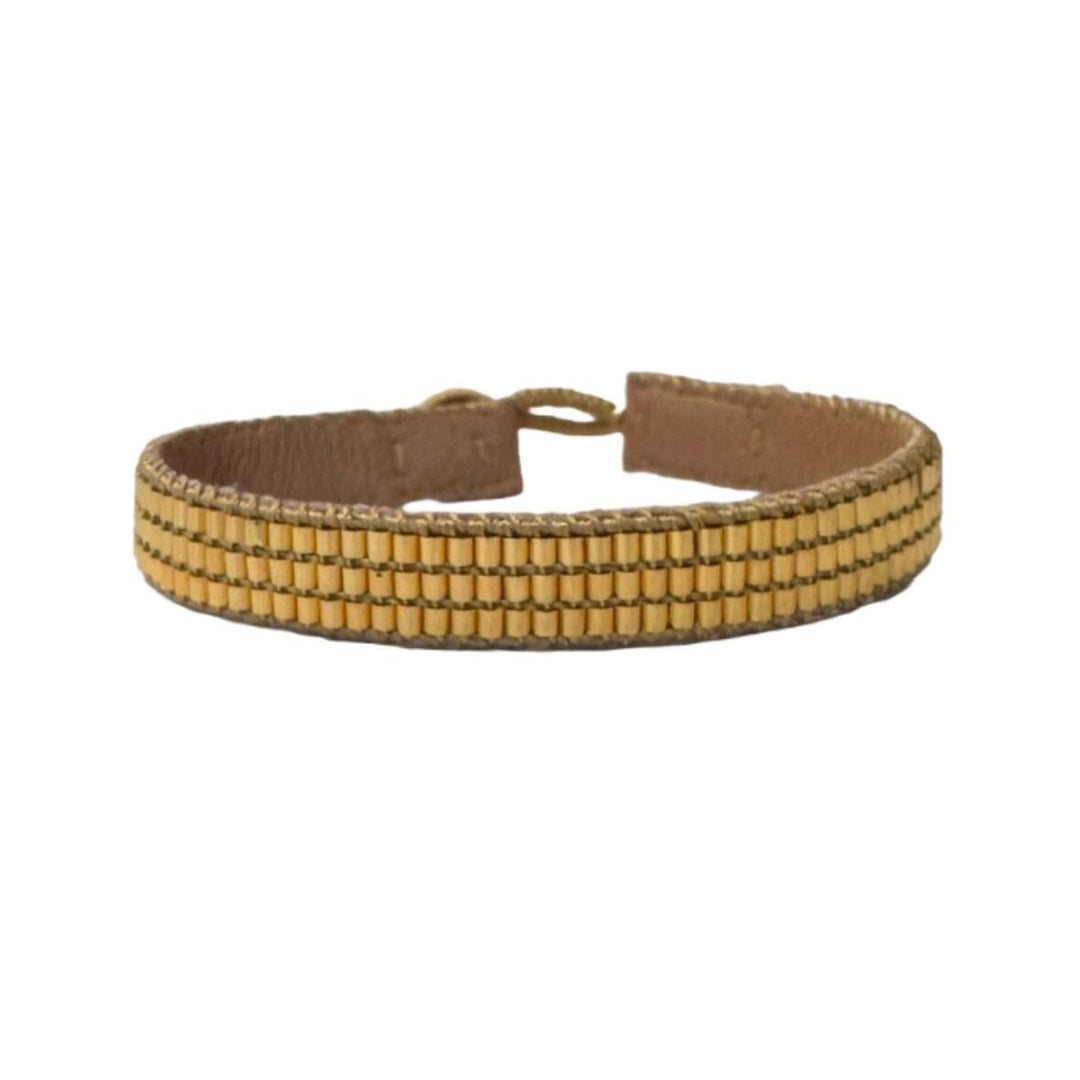 ibu jewels armband bamboo gold 3 row