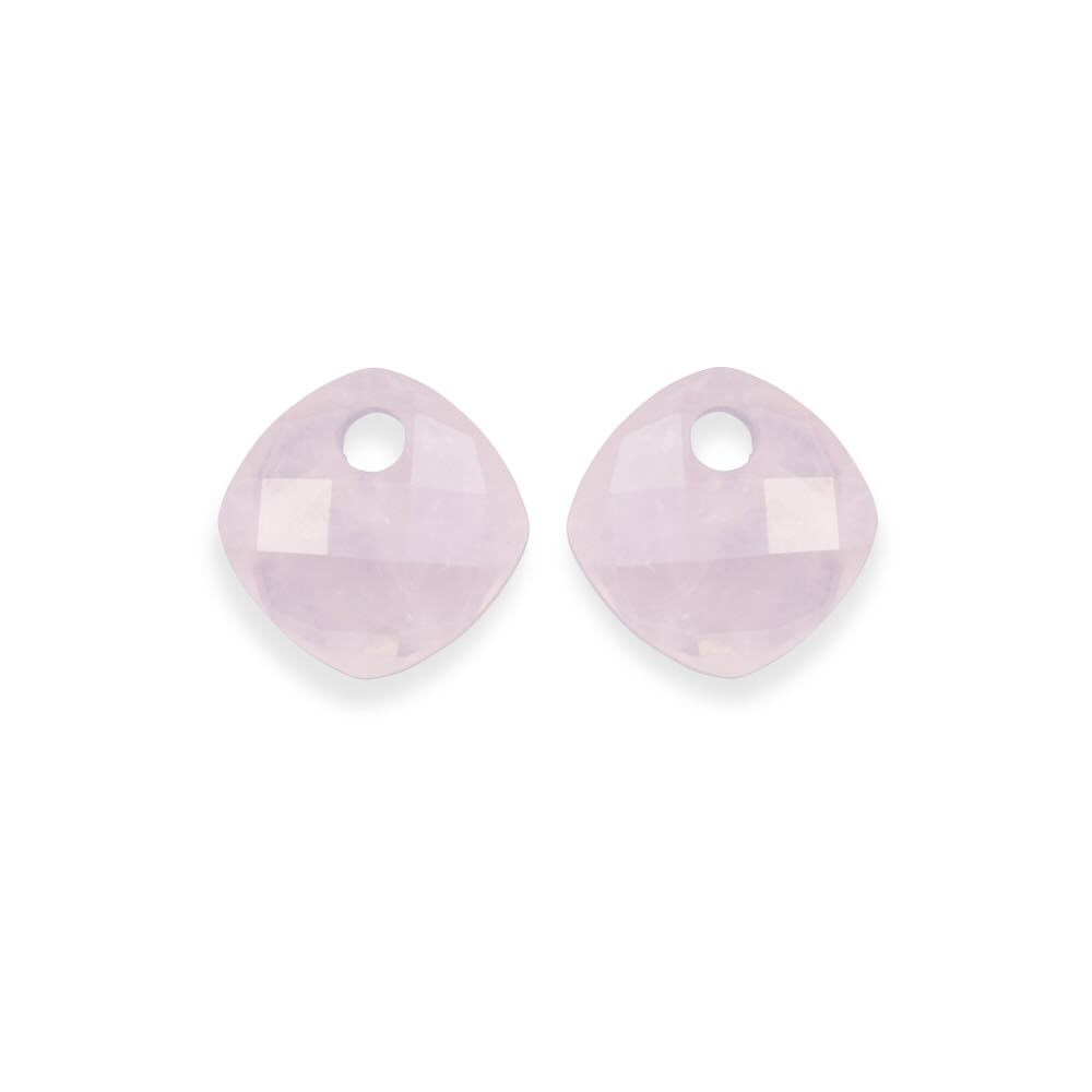 sparkling jewels hangers cushion cut rose quartz