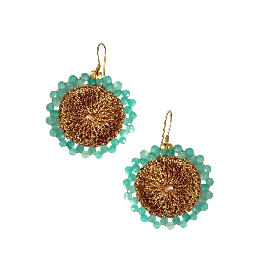 ibu jewels oorbellen sol amazonite