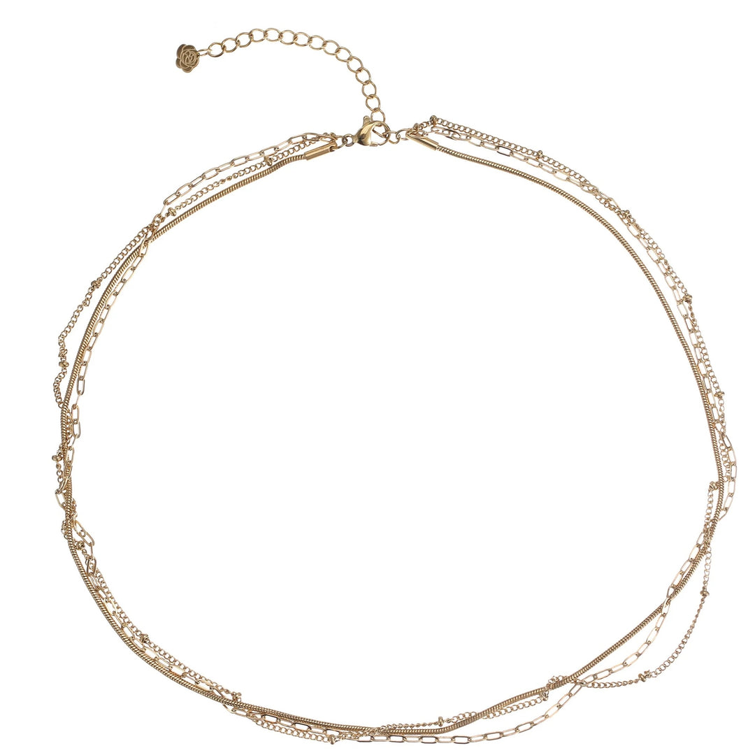Rose & Camellia ketting three double