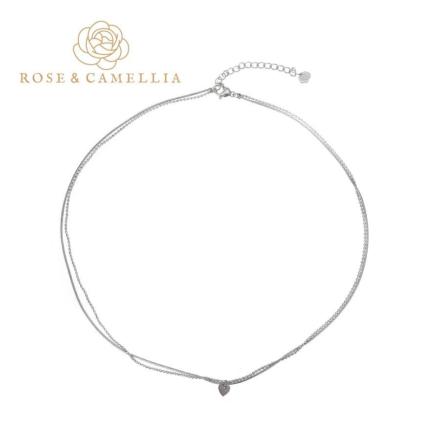 Rose & Camellia ketting silver sweet lover