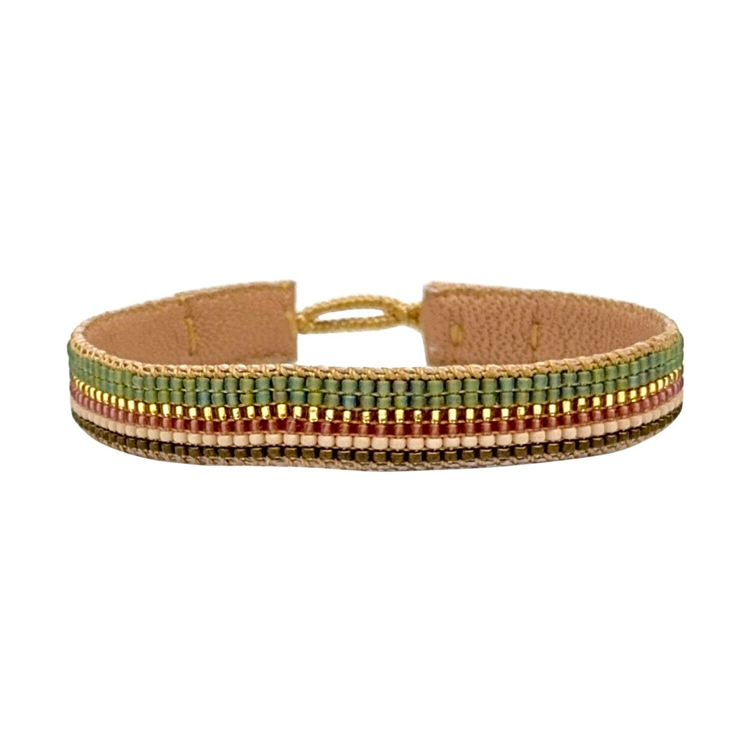 ibu jewels armband half cuff mix bamboo green