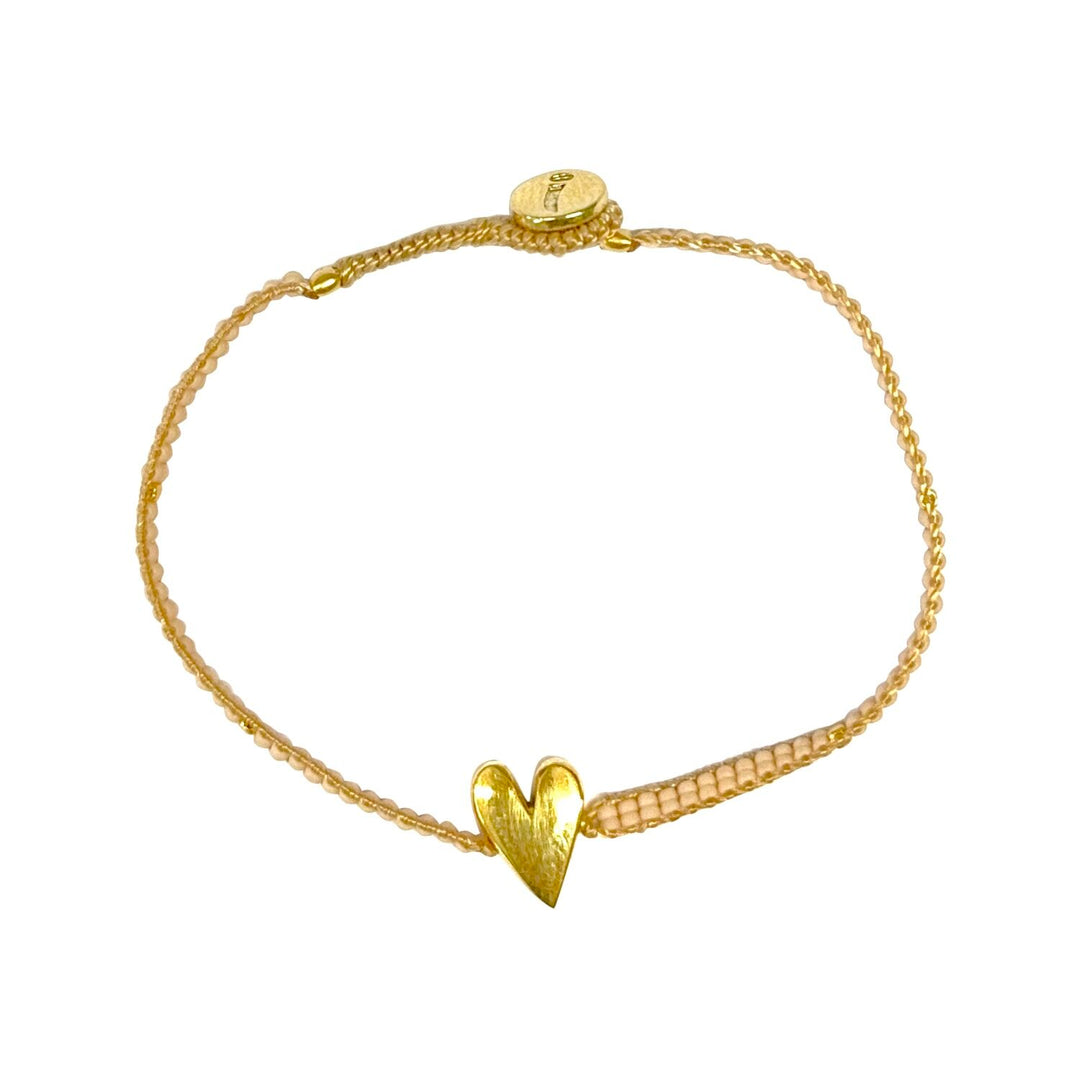 ibu jewels armband jill heart antique beige
