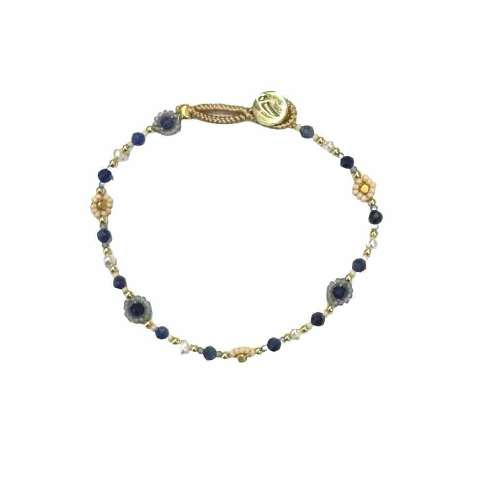 ibu jewels armband lulu flower grey