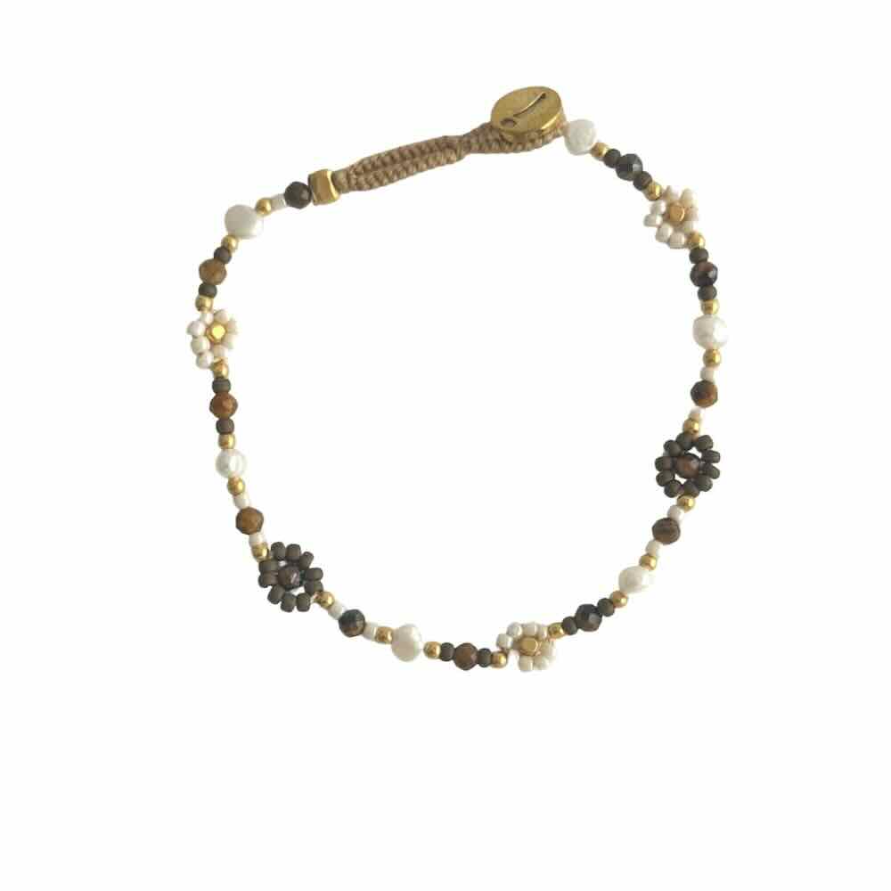 ibu jewels armband lulu flower bronze