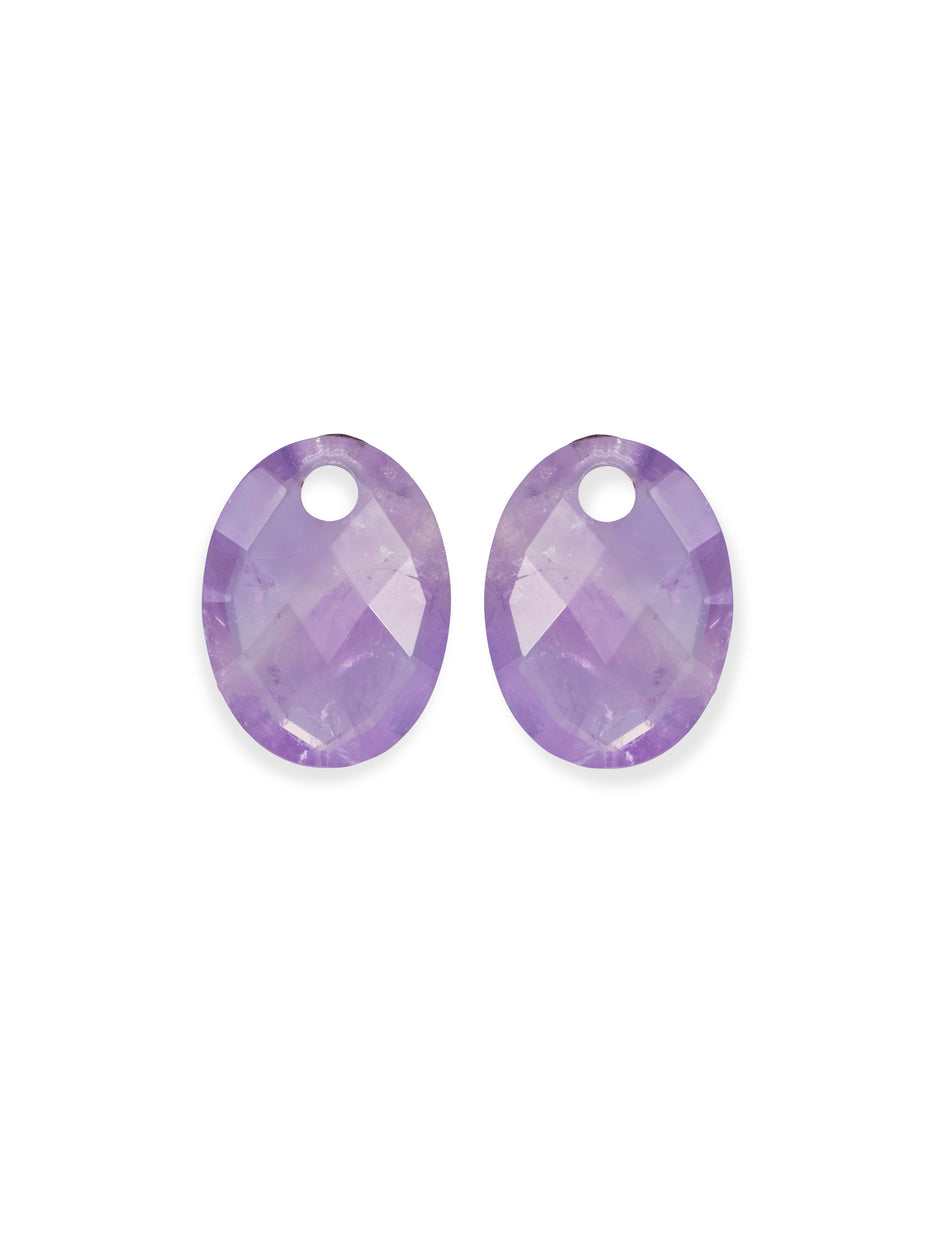 sparkling jewels hangers medium oval Amethyst