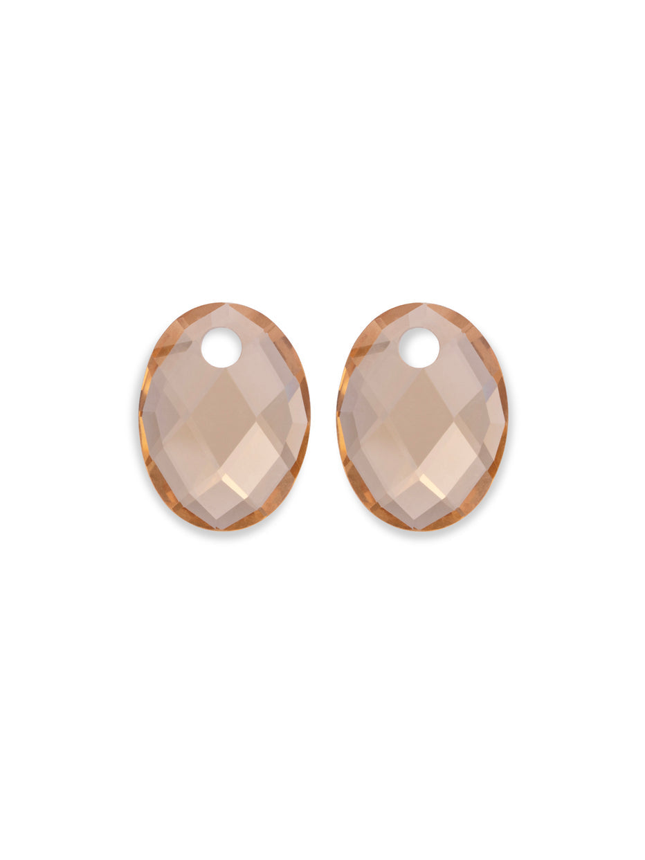 sparkling jewels hangers medium oval light gold citrine
