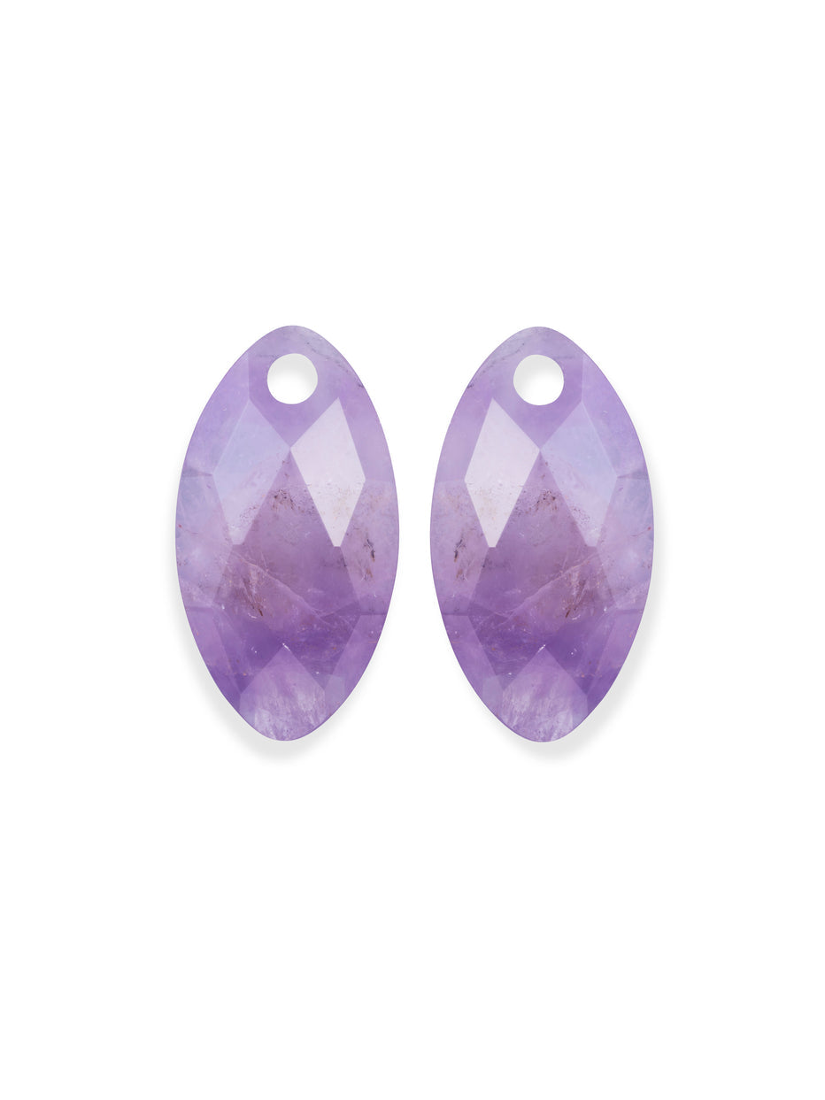 sparkling jewels hangers facet leaf Amethyst