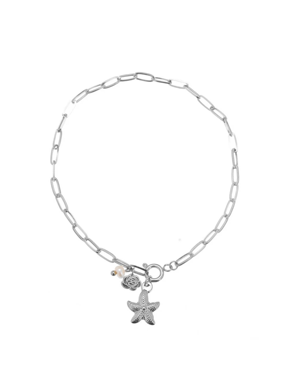 Rose & Camellia armband silver star