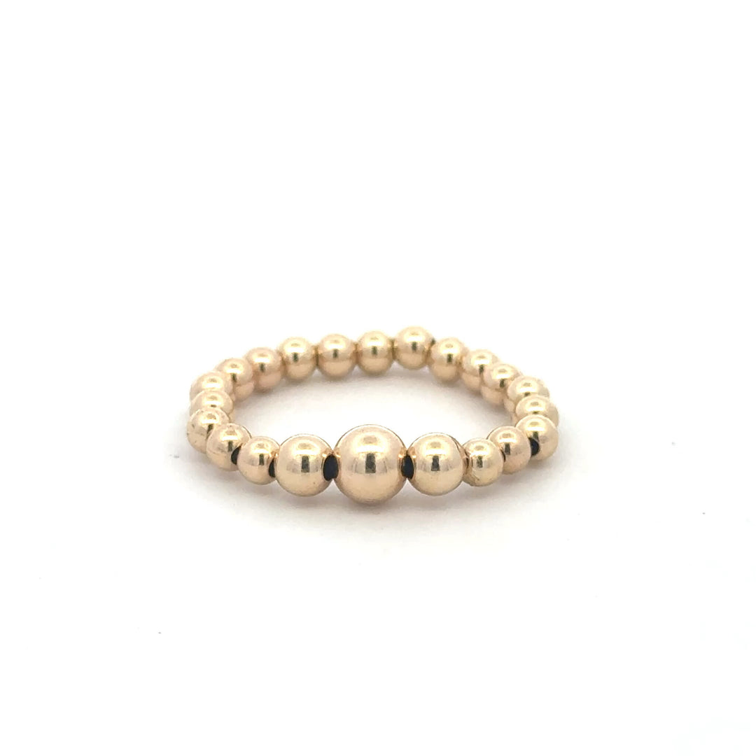 Pscallme ring three gold coloured