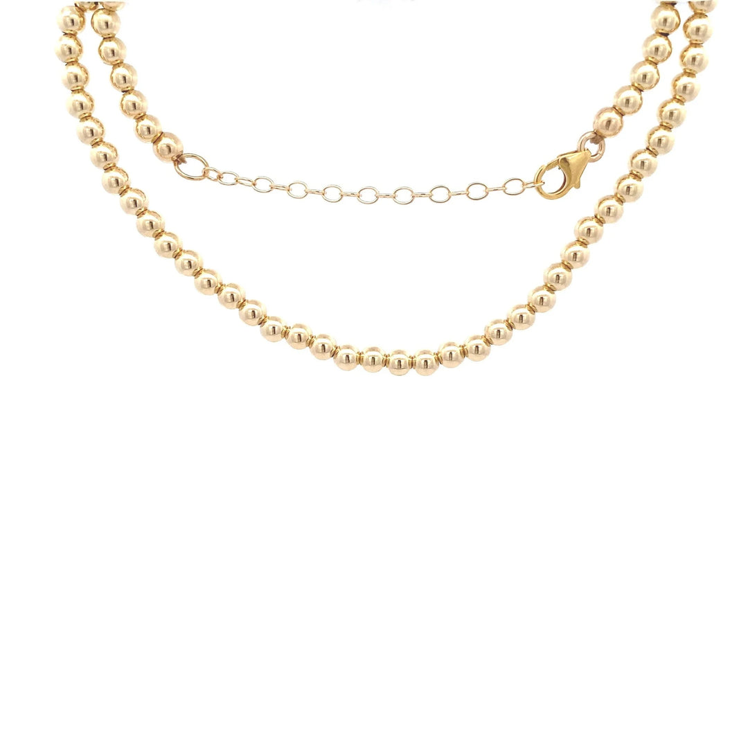 Pscallme ketting basic 4mm gold coloured