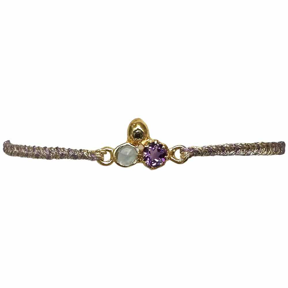 leju armband luana purple grey