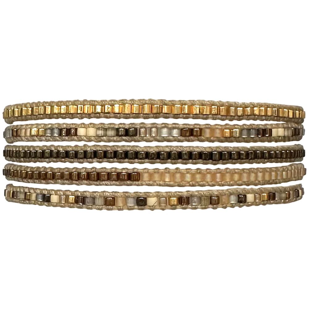 leju armband brown colors smal (kies je soort)
