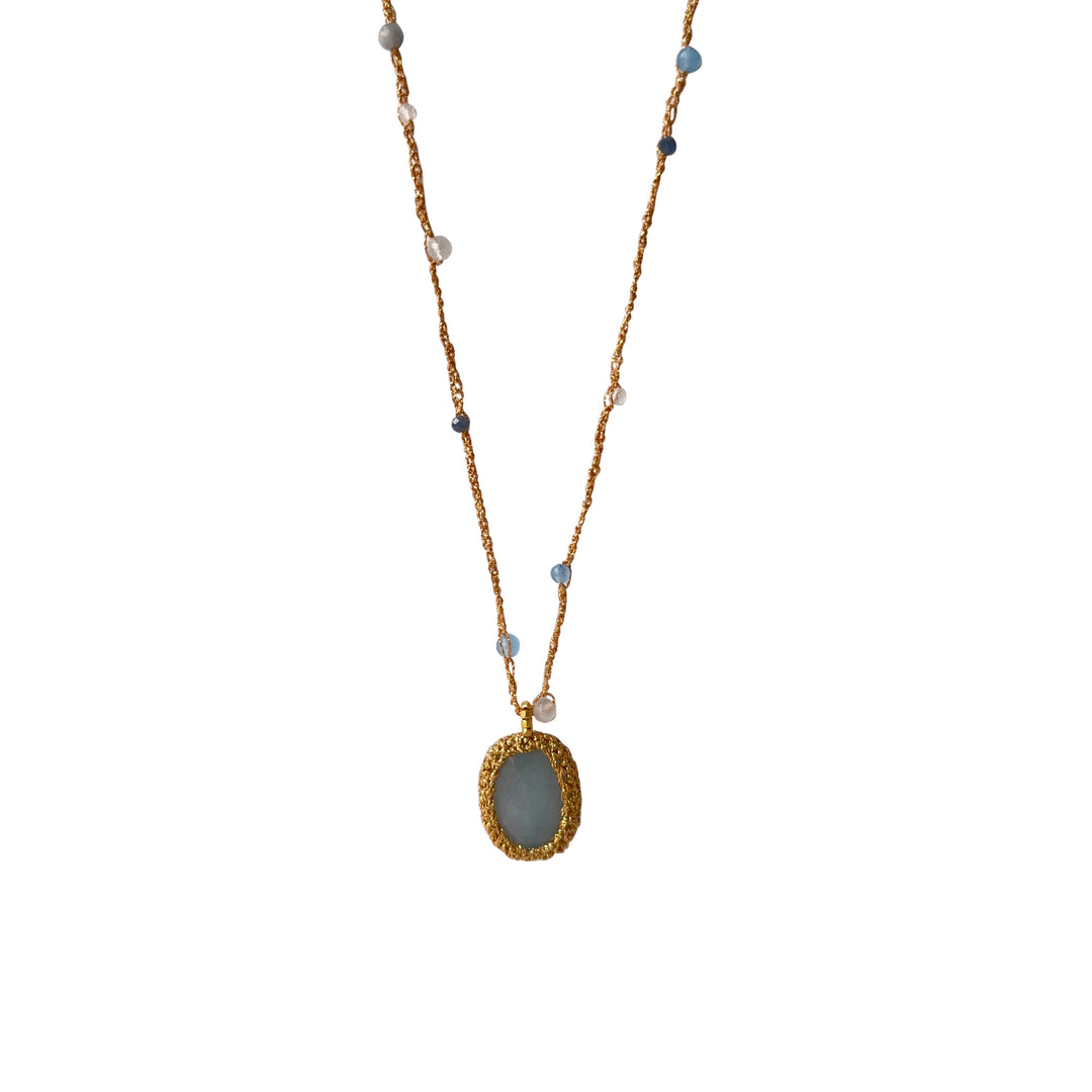 ibu jewels ketting ary aquamarine