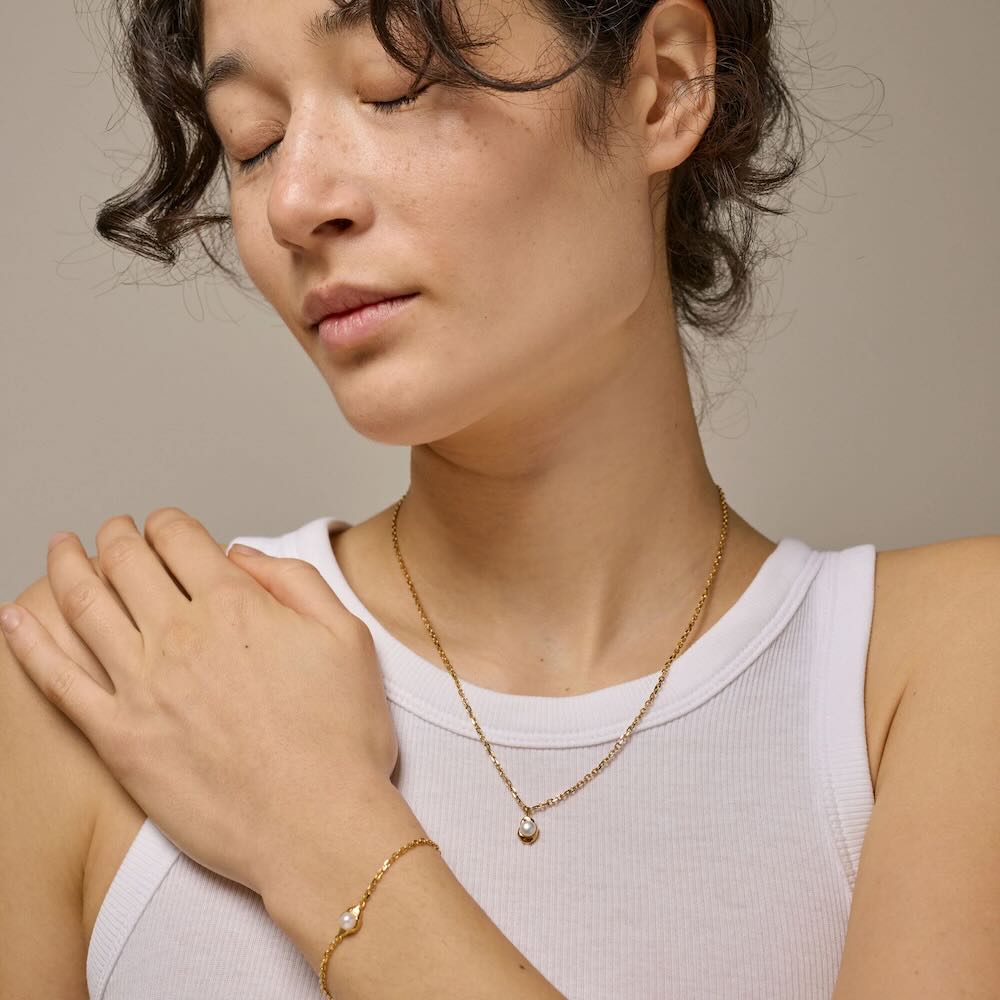 enamel ketting darla pearl