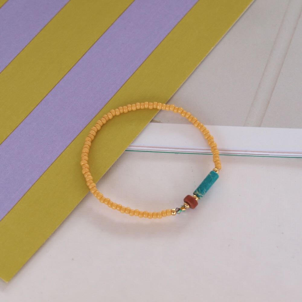 Widaro armband aqua touch of beige