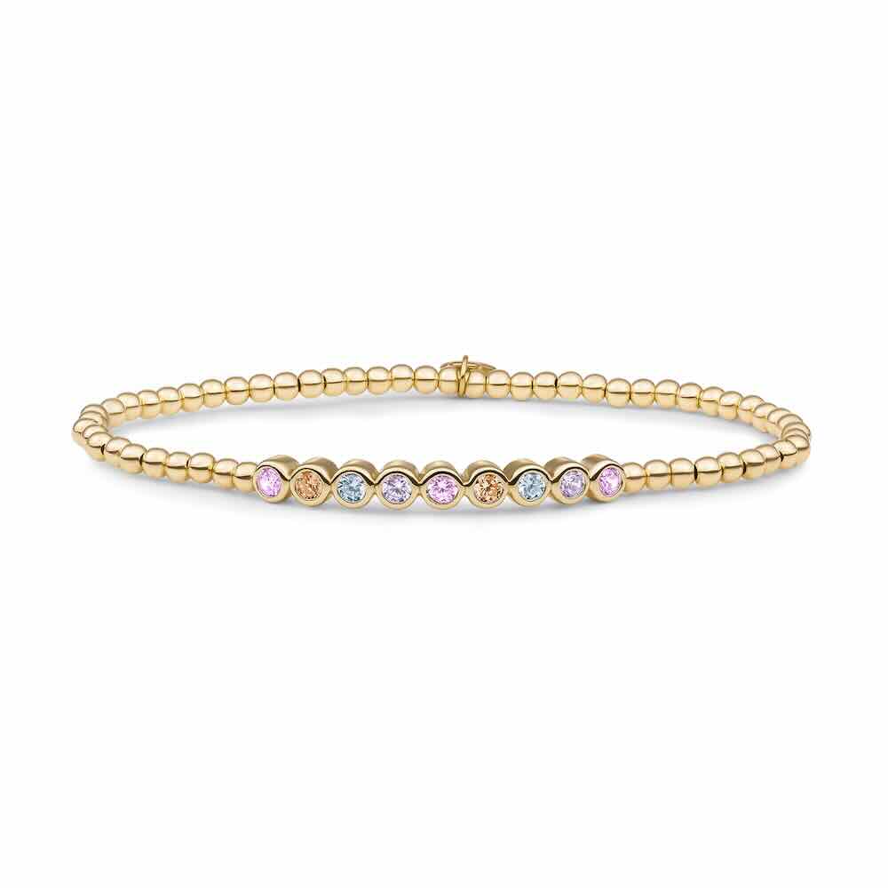 sparkling jewels armband crystal tube multi