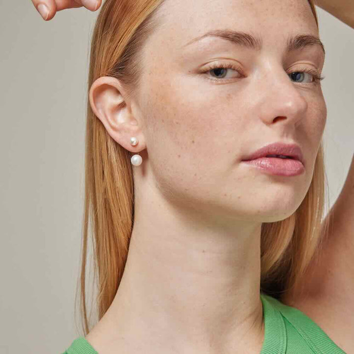 enamel oorbellen studs althea pearl