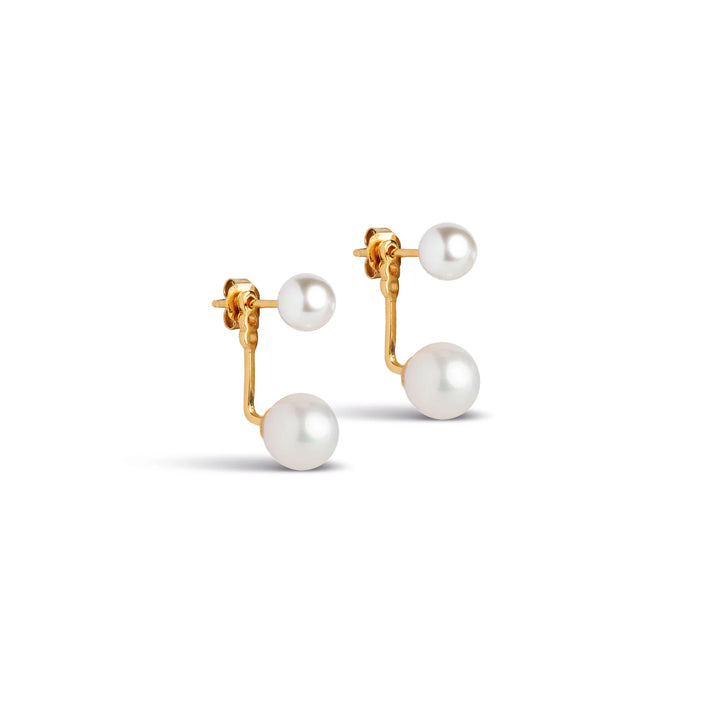 enamel oorbellen studs althea pearl