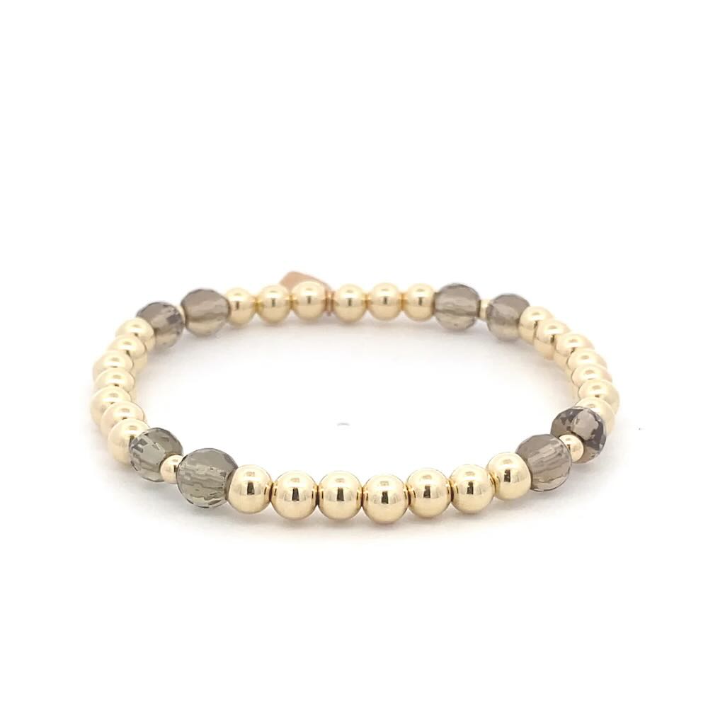 Pscallme armband Angel 4 split brown gold coloured