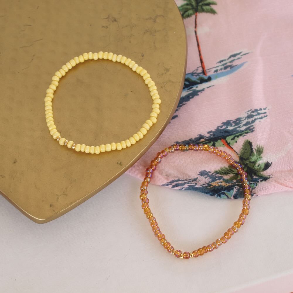 widaro armband pastel yellow/ naturel glow