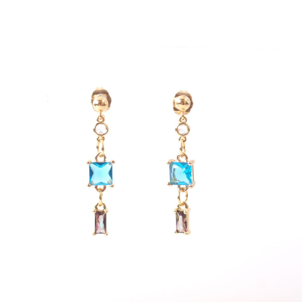 widaro oorbellen blue stones
