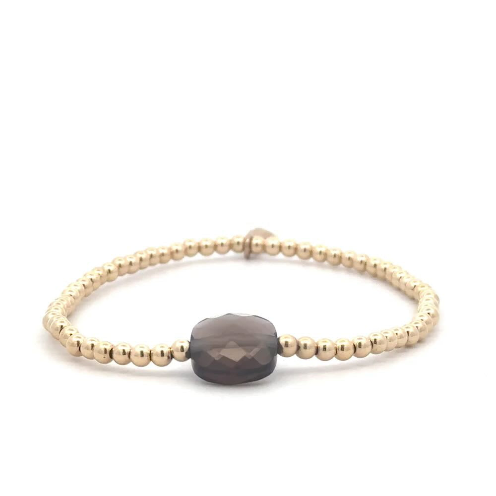 Pscallme armband Ps brown gold coloured