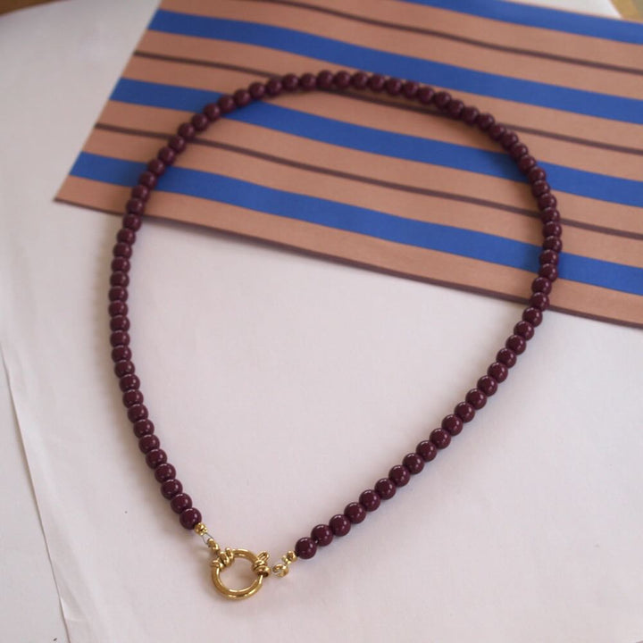 widaro ketting burgundy brown