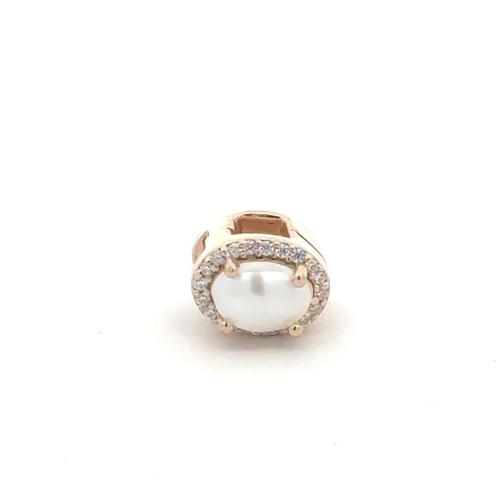 Pscallme charm click pearl goldplated