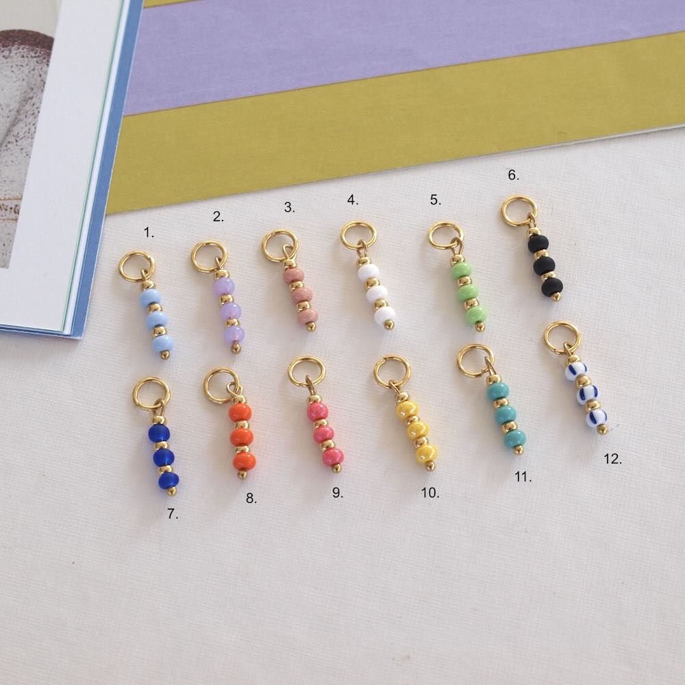 bedels color beads goud (kies je kleur)