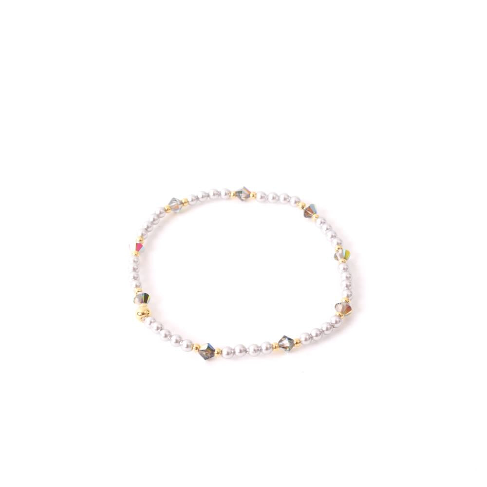 widaro armband pearl color shine grey