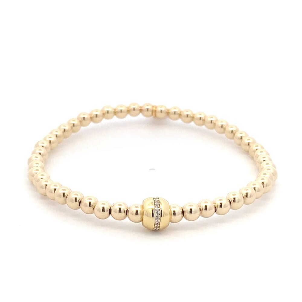 Pscallme armband dot one cc gold coloured