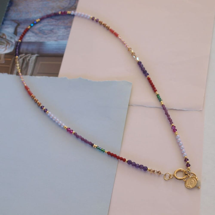 widaro ketting purple soft pink (kies je lengte)