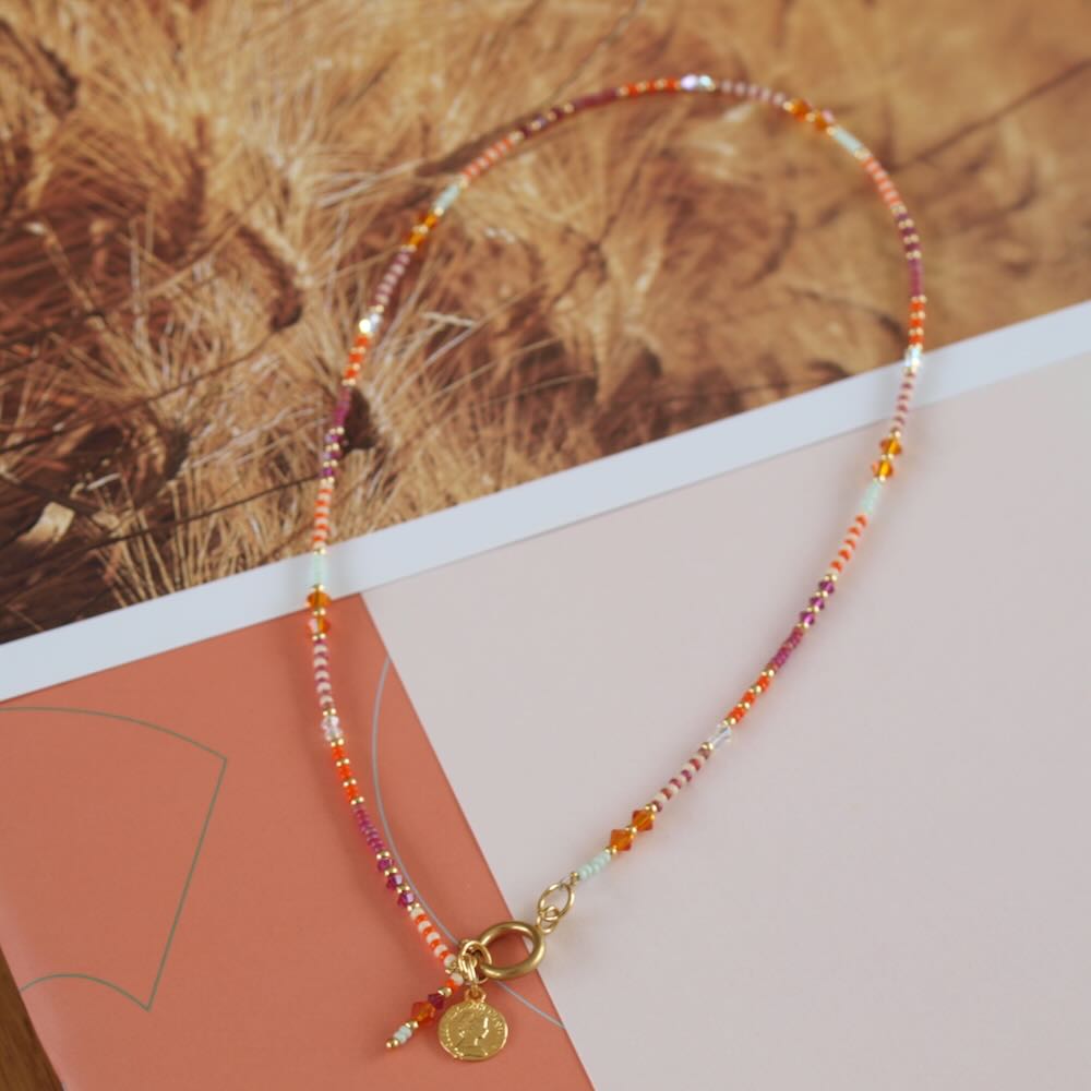 widaro halflange ketting mix orange