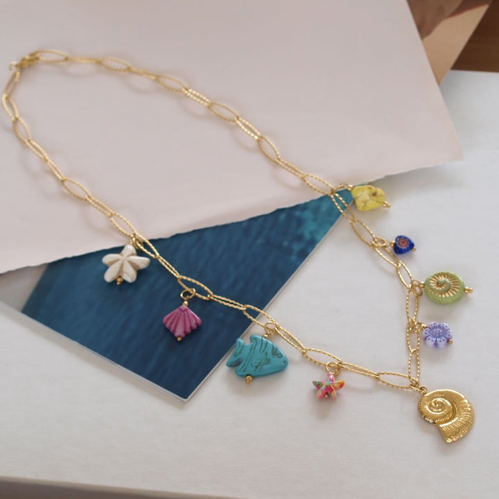 Widaro ketting pastel colour charms